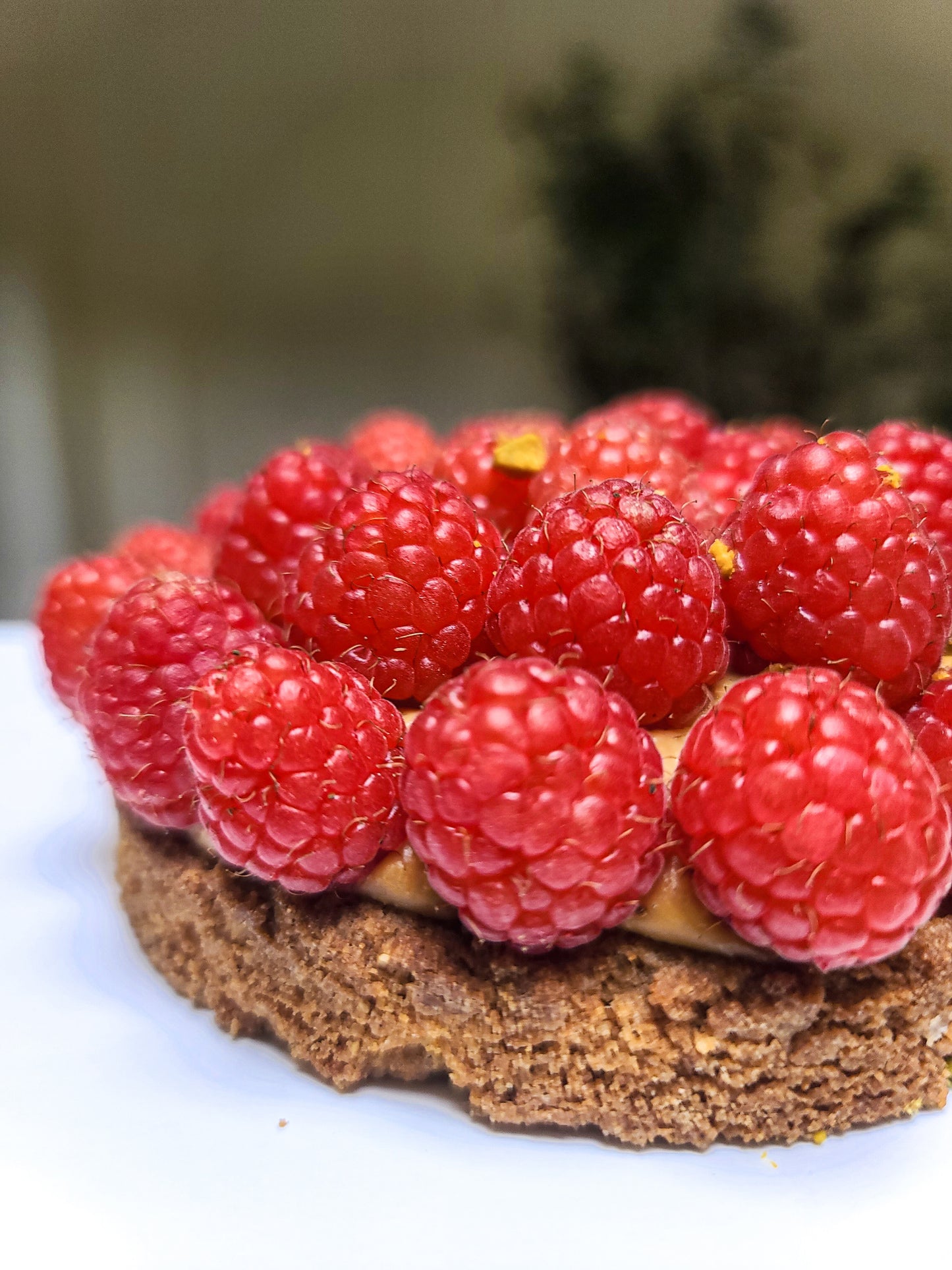 Tarte framboise-pistache • 3 personnes