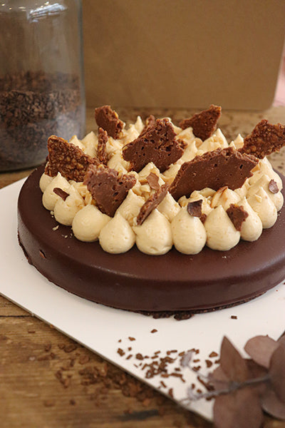 Tarte choco-cacahuète