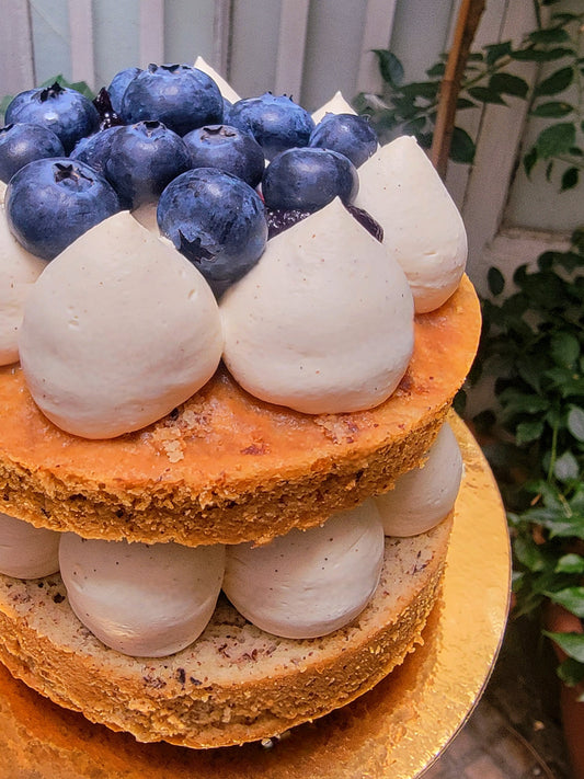Bento cake vanille-myrtille
