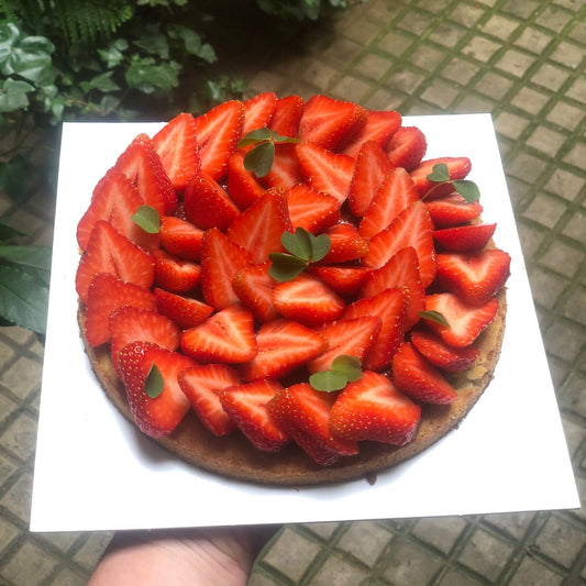 Tarte aux fraises-pistache